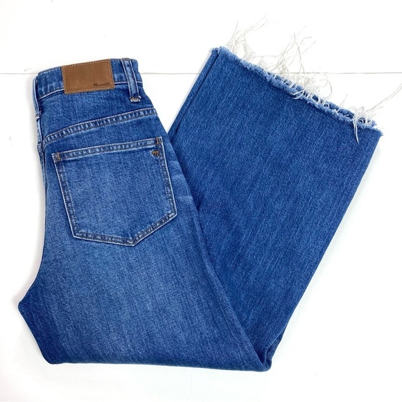 MADEWELL Wide Leg Crop High Rise Jeans in Frida Wash Size 24 Style G1612 - Picture 8 of 9